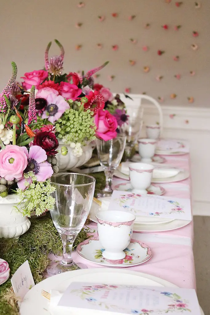 Indoor Garden Tea Party for a Shower - Darling Darleen | A Lifestyle Design Blog