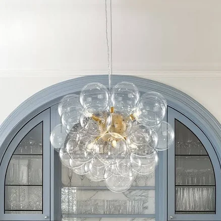 LightFixturesUSA Dimmable Brass Clust...