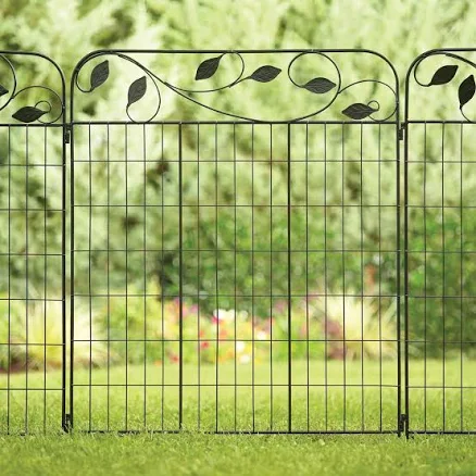 YARDLINK 4-ft H x 3-ft W Black Steel ...