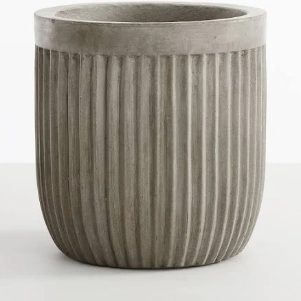Pottery Barn Fluted Outdoor Concrete ...