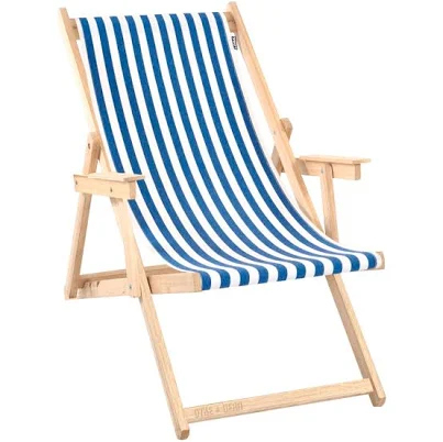 Classic Striped Deck Chair