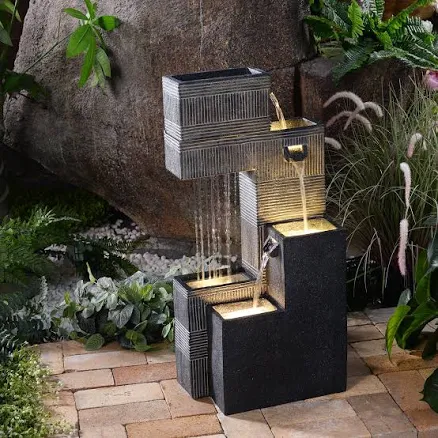 Hi-Line Gift Contemporary Fountain wi...