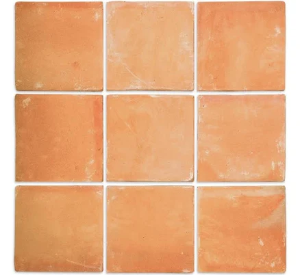 Organic Terracotta 12x12 Tile, Handma...