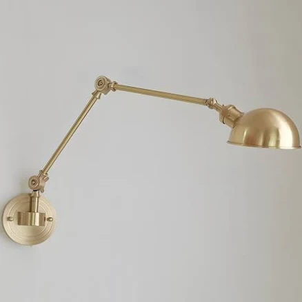 Brass Swing Arm Wall Lights