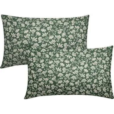Farmhouse Daisy Floral Lumbar Pillow ...