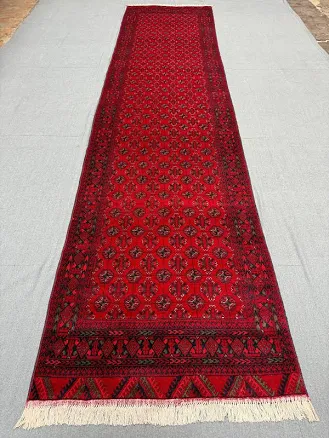 Authentic Red 3x12 Handmade Oriental ...