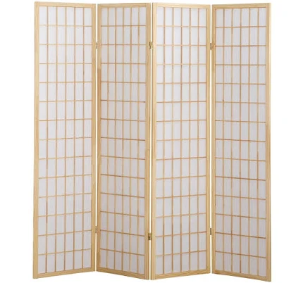 Roundhill Furniture Oriental Shoji 4 ...