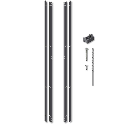 OUTDECO 72 in. Black Galvanized Steel...