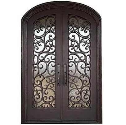 GID Double Iron Front Door with Full ...