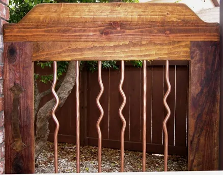 Handcrafted Rustic Wood & Iron Garden...