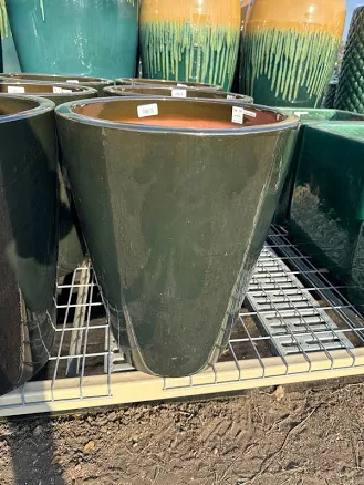 Tall Cone Planter Dark Green / 1025 /...
