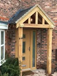 Handmade Solid Oak Porch Frame Semi B...