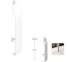 White Upvc External Shiplap Wall Clad...