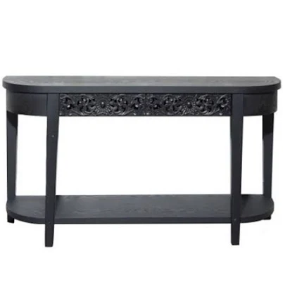 Carved Wood Console Table