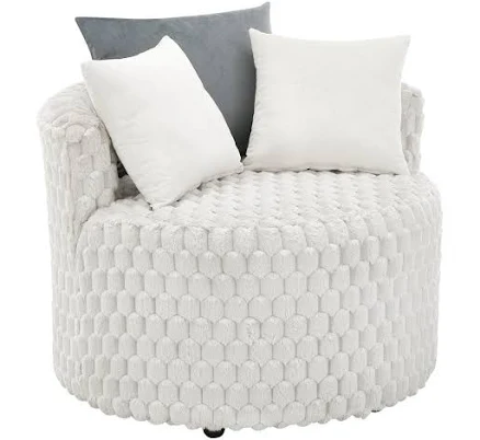 Roundhill Furniture Malna Plush 3D Up...