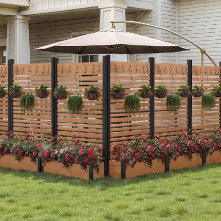 Uforic Outdoor Privacy Screen Planter...