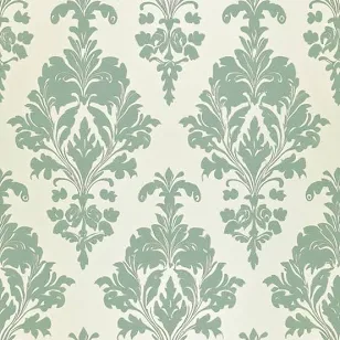 Painted Paper Bates Damask Wallpaper
