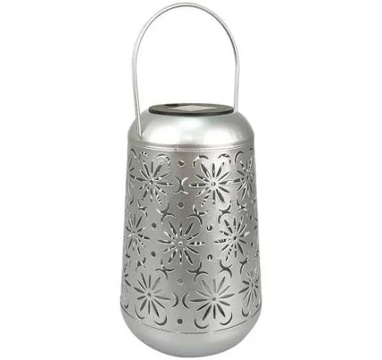 Silver Geometric Outdoor Lantern, 7