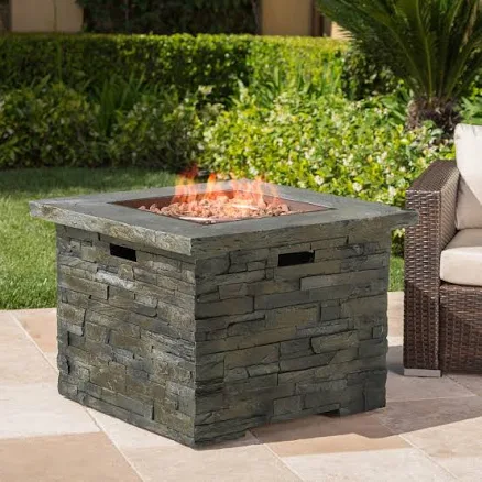 Loene Outdoor Square Fire Pit