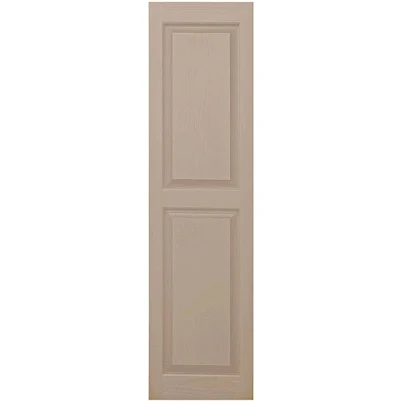 Raised Panel Vinyl Shutters - Sandsto...