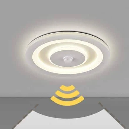 Claxy White Round LED Flush Mount Cei...