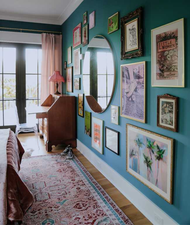 Teen Girl's Bedroom Gallery Wall