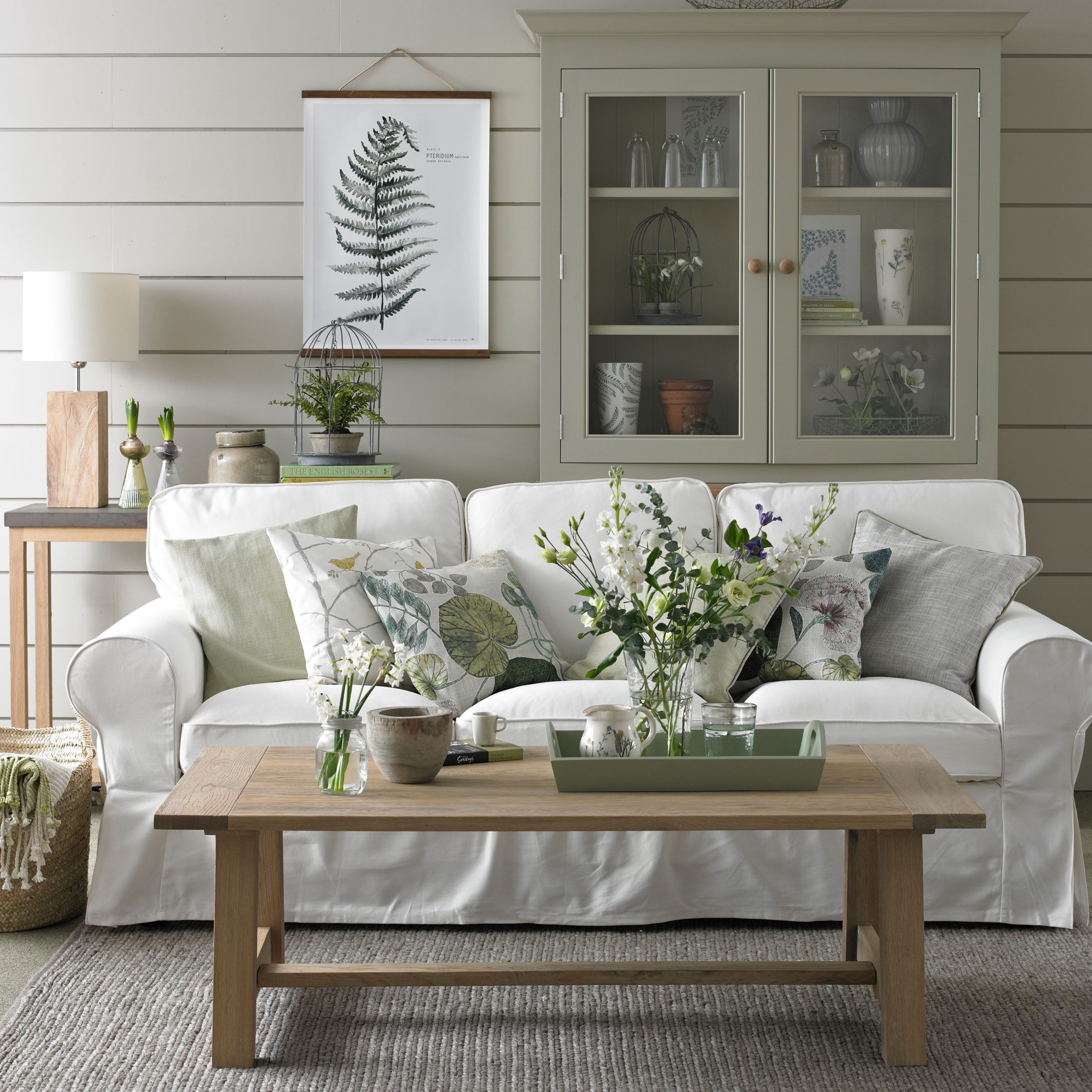 10 green and grey living room ideas for a smart space | Ideal Home