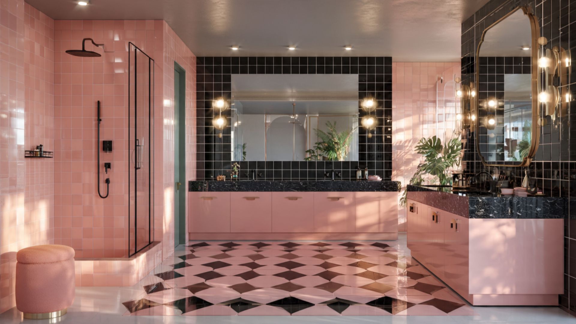 11 Stunning Pink And Black Bathroom Ideas To Approved Looks For Every Style
