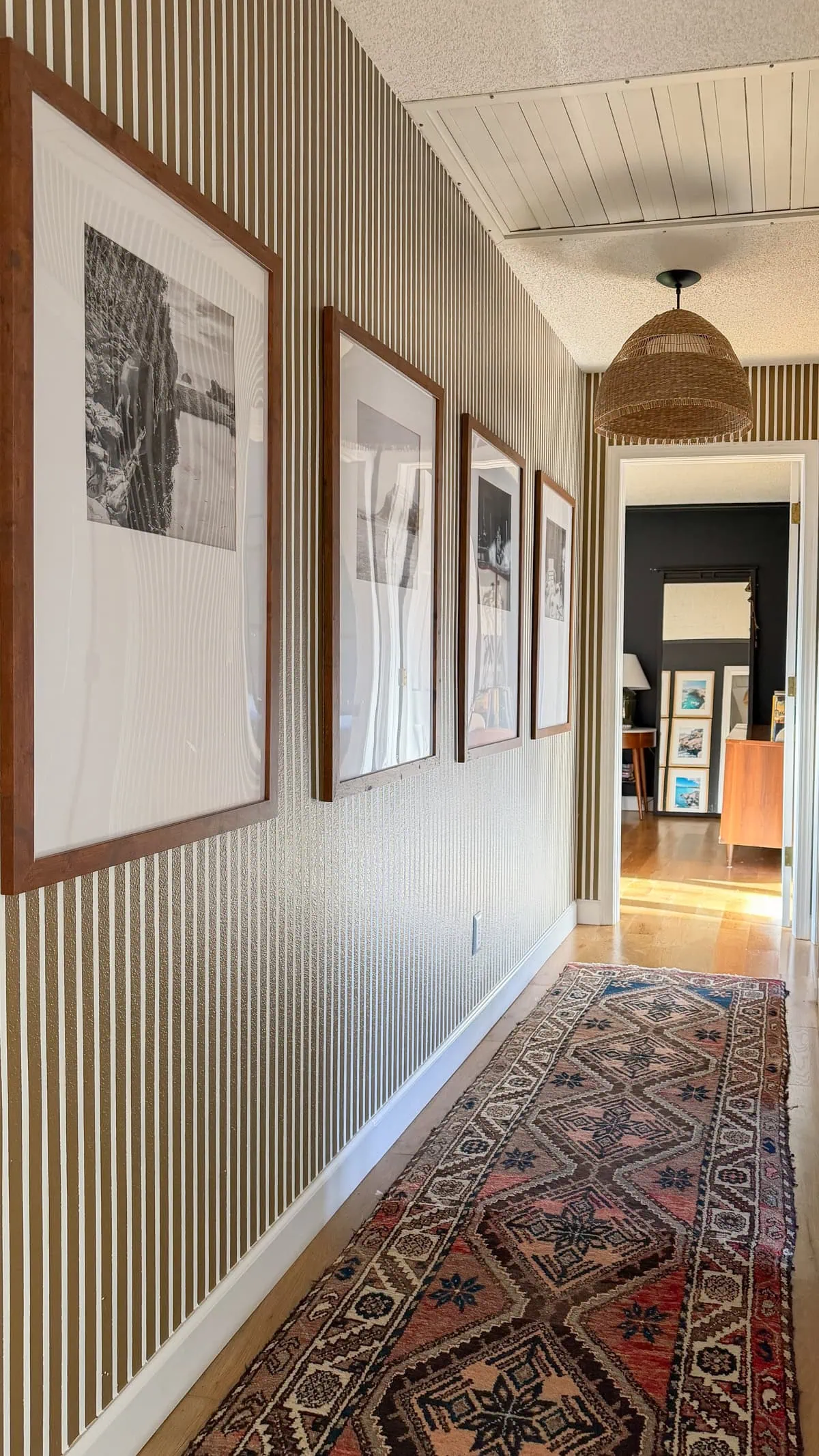 140 Hours Later: Our Epic Hand-painted Stripe Hallway Reveal - Bigger Than the Three of Us