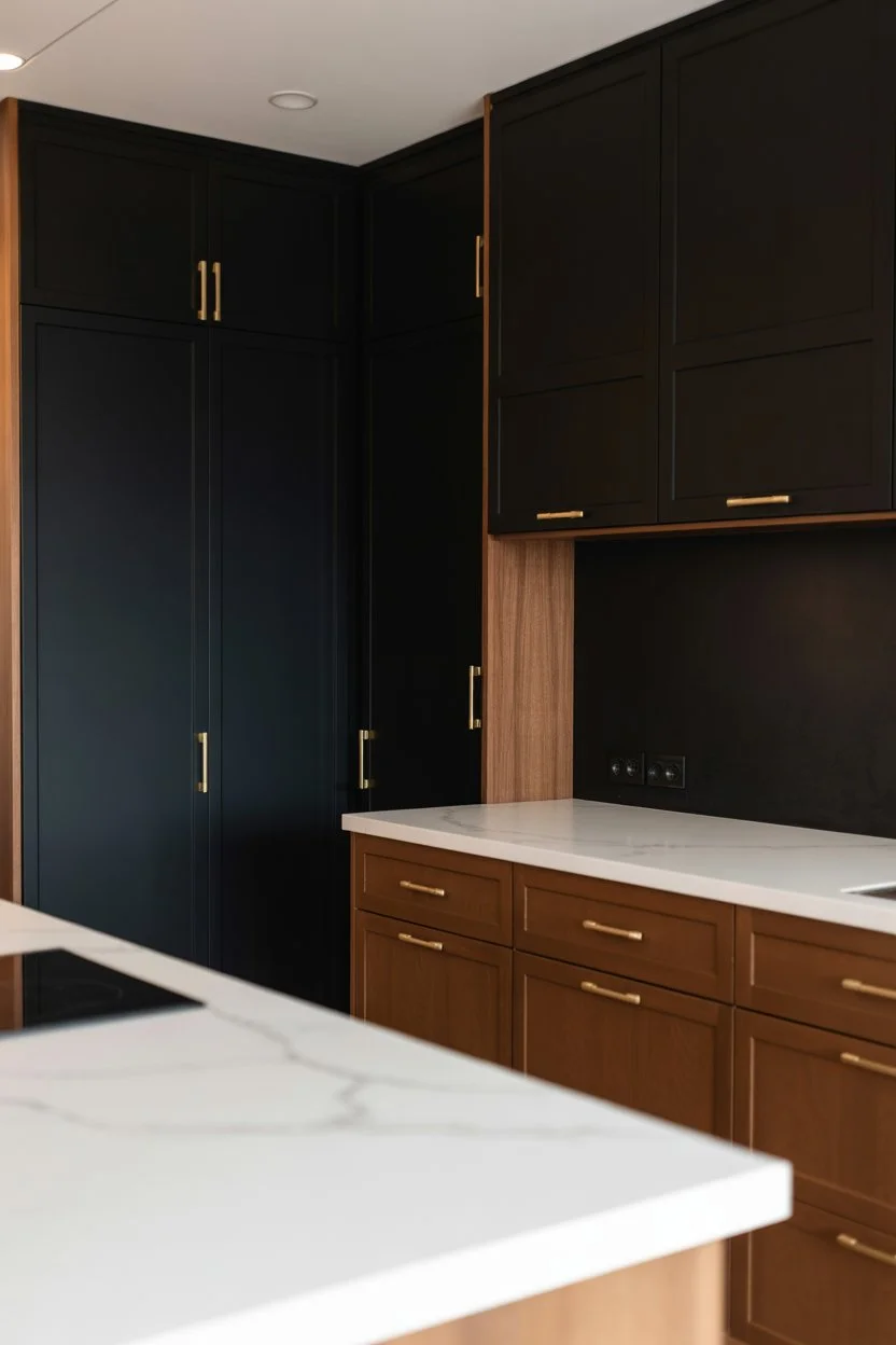 15 Stunning Black Kitchen Cabinet Ideas for a Modern & Stylish Kitchen - puredecorlab.com