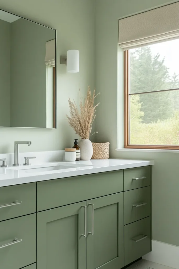 16 Sage Green Bathroom Ideas For Serenity - Edward George