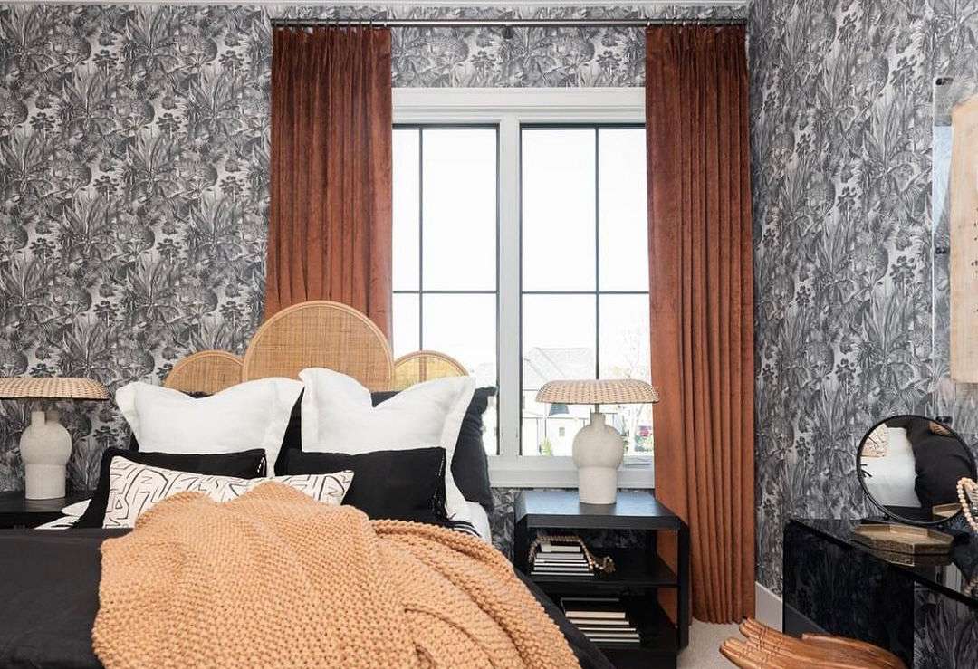 17 Ways to Put Curtains Behind a Bed and Make It Look Good