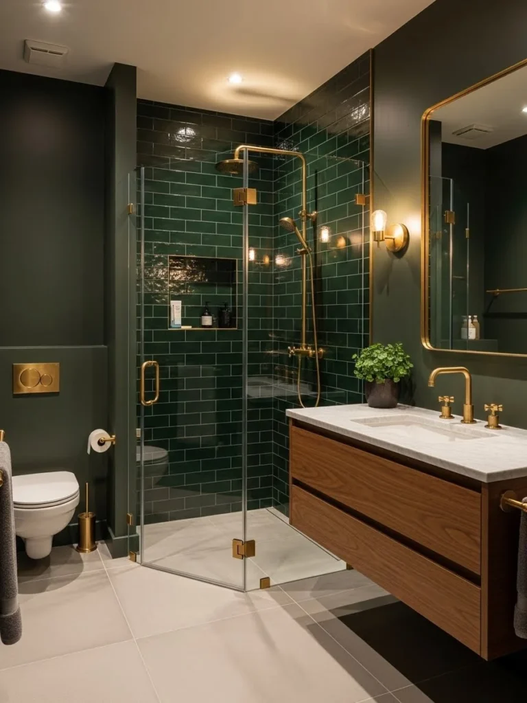 19 Dark Green Bathroom Ideas for a Nature-Inspired Space