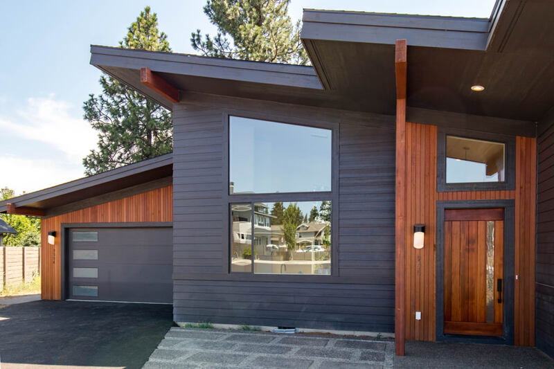 24 Striking Ideas for Dark Grey House with Cedar Accents - Tangy House