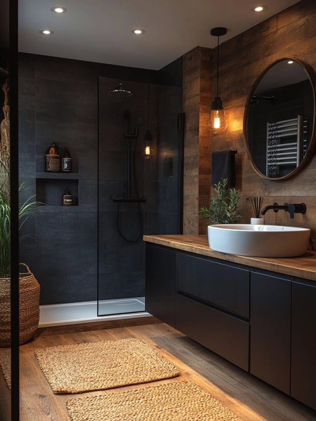 28 Black Bathroom Ideas for 2026 - So Addictive, It's Hard To Go Back To Light Spaces