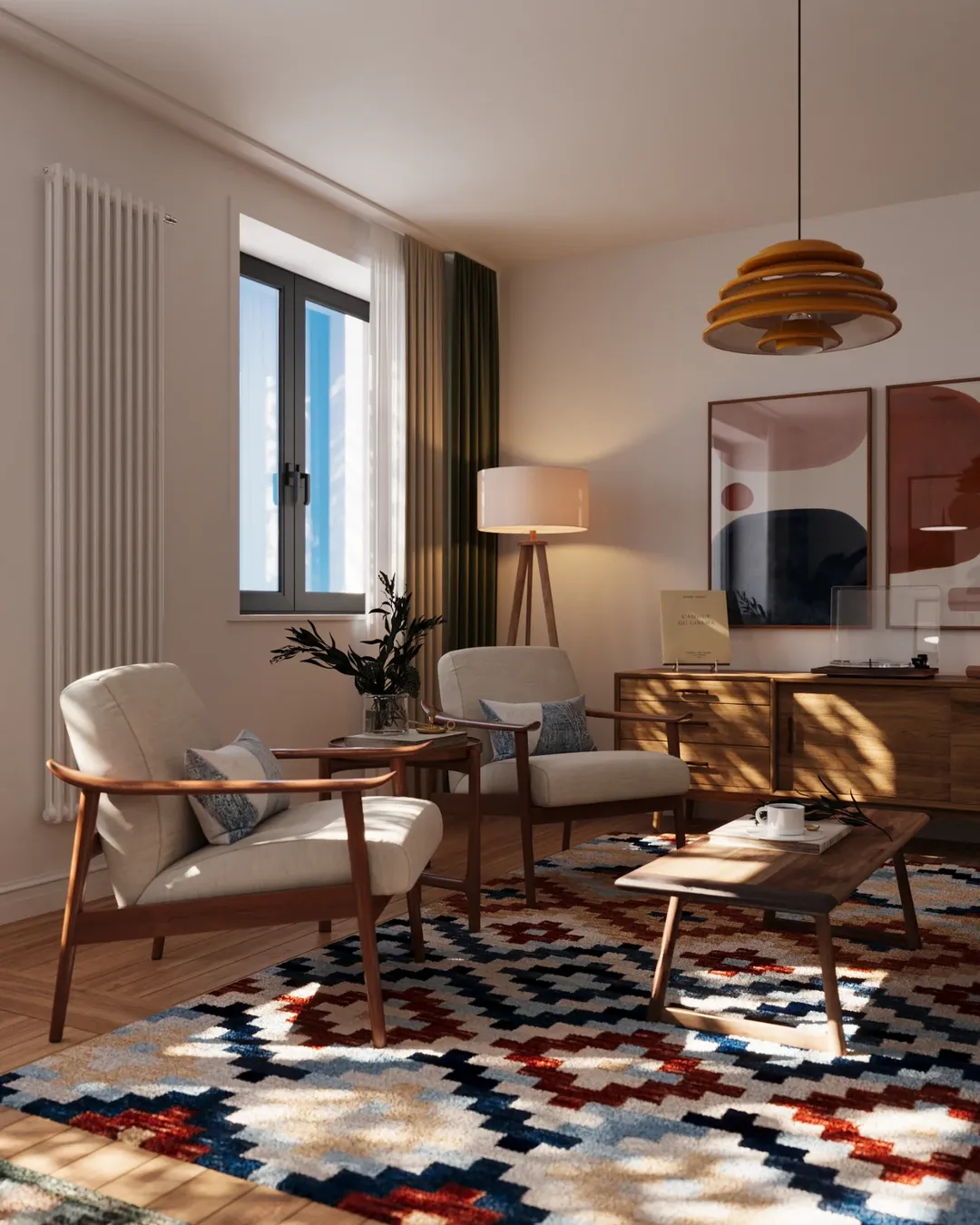 28 Mid Century Modern Living Room Ideas Where Every Line and Curve Has a Purpose