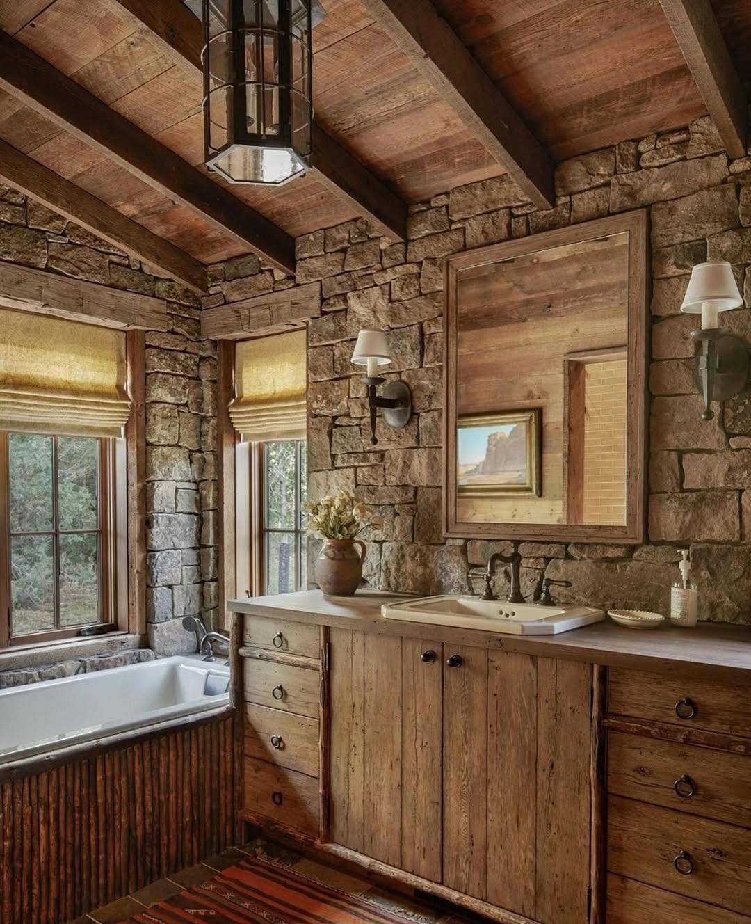 28 Rustic Bathroom Ideas for 2026 Where Rough Edges Start Looking Better Than Perfect Ones