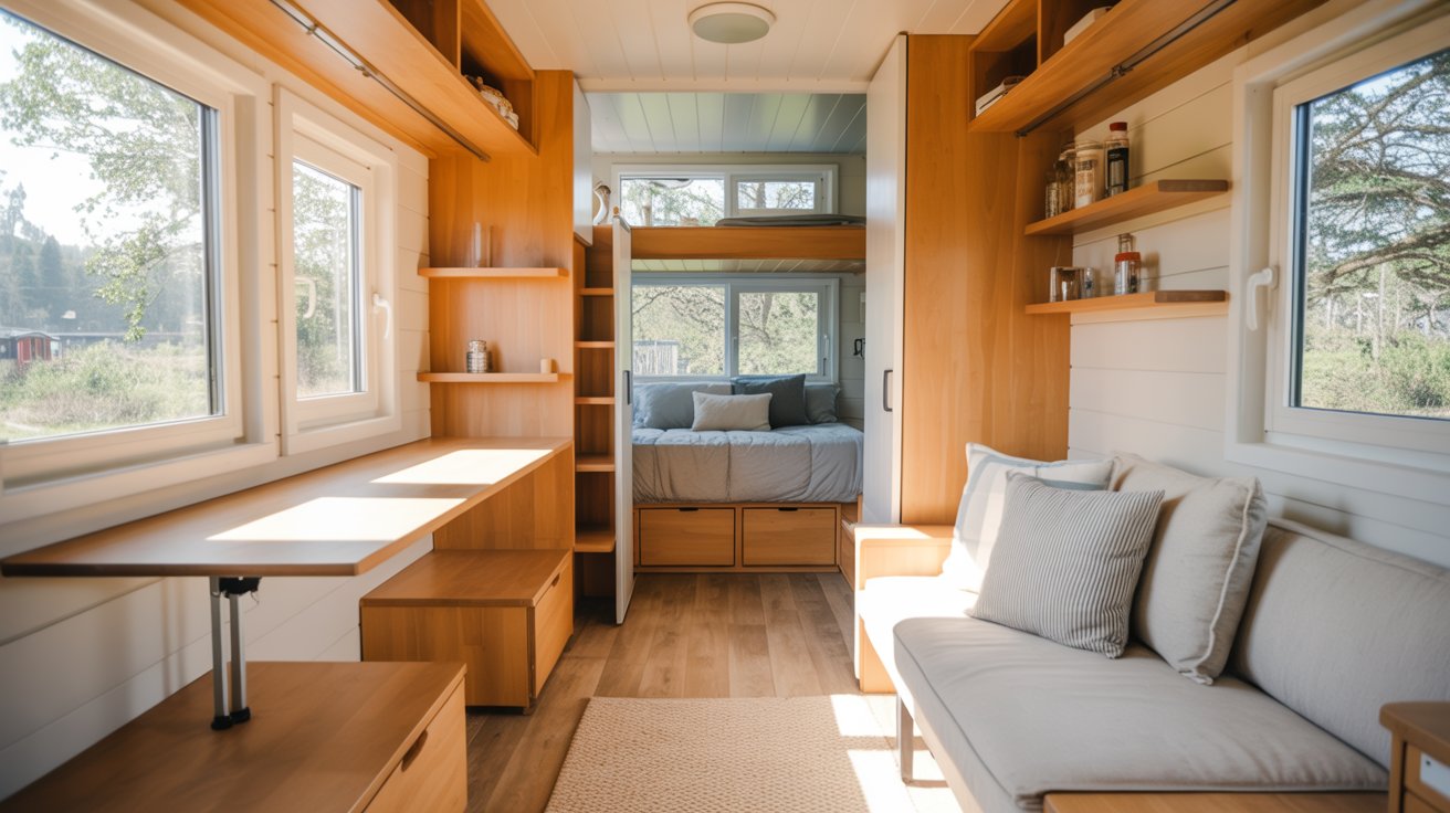 29 Stylish 2 Bedroom Tiny House Interior Ideas - GrahmsGuide