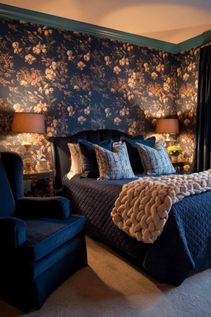 31 Dark Blue Bedroom Ideas for a Bold, Moody Aesthetic