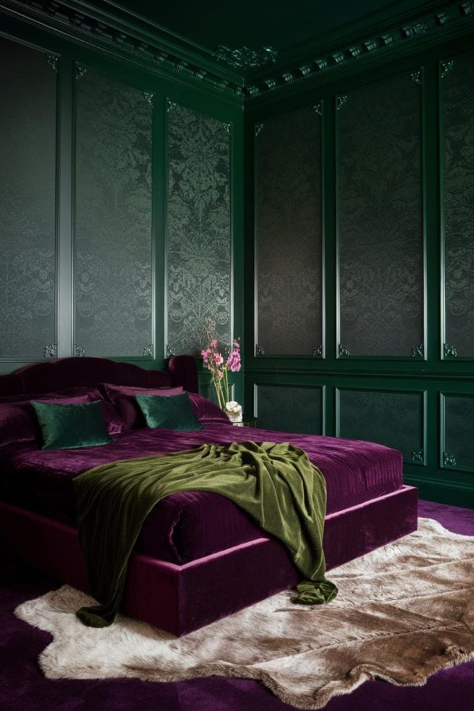 33 Dark Green Bedroom Ideas That Embody Luxe Comfort