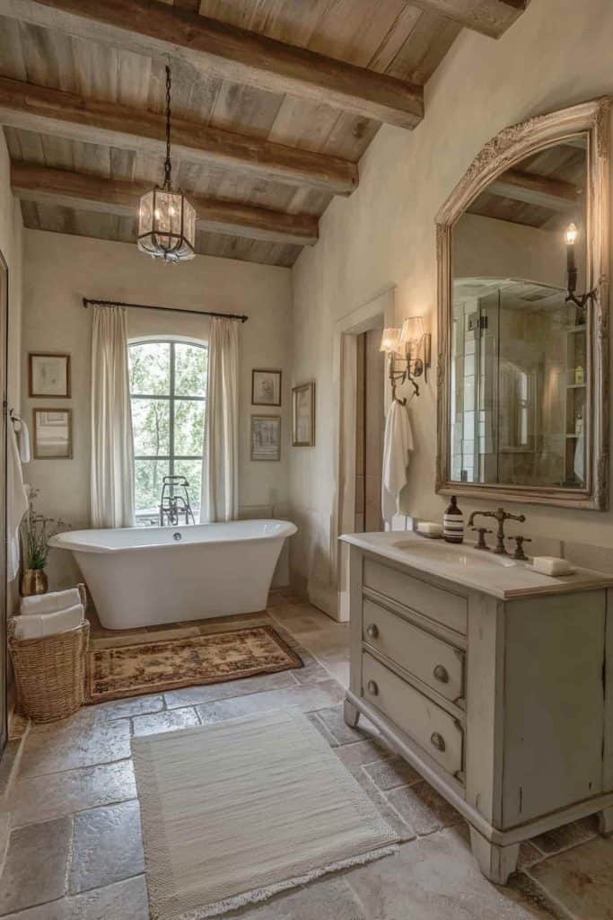 40 French Country Bathroom Ideas To Transform Your Space With Charm