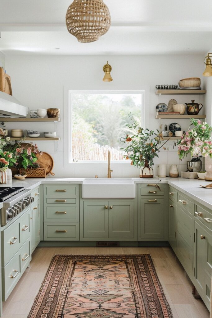 50+ Sage Green Kitchen Cabinet Inspirations to Transform your Home - Days Inspired
