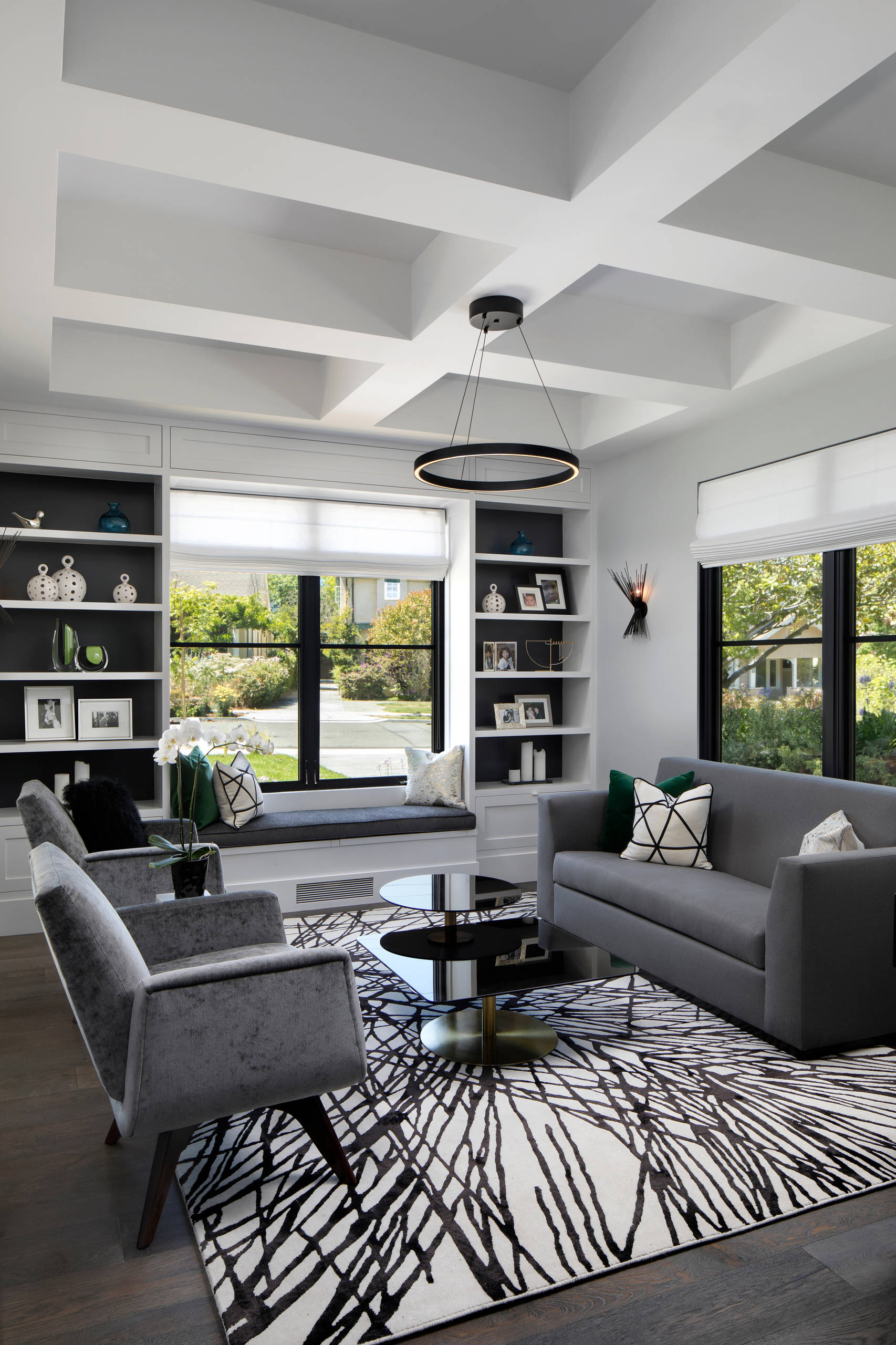 75 Gray Floor Living Room Ideas You'll Love - April, 2026 | Houzz
