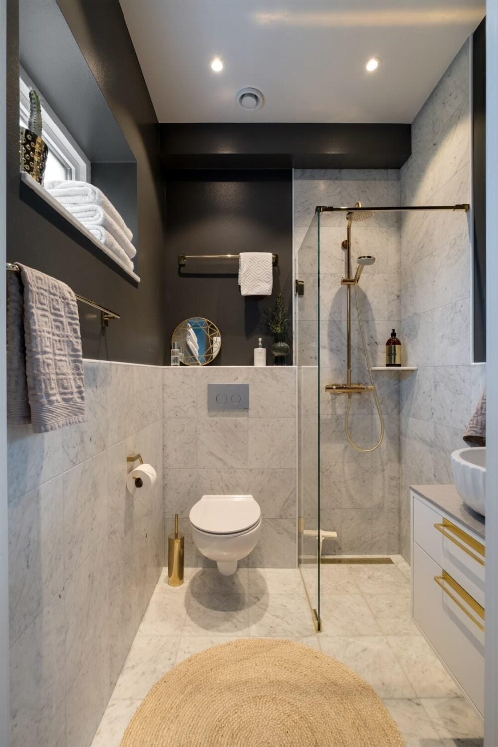 83 Small Bathroom Ideas & How To Make It Look Bigger - The Nordroom