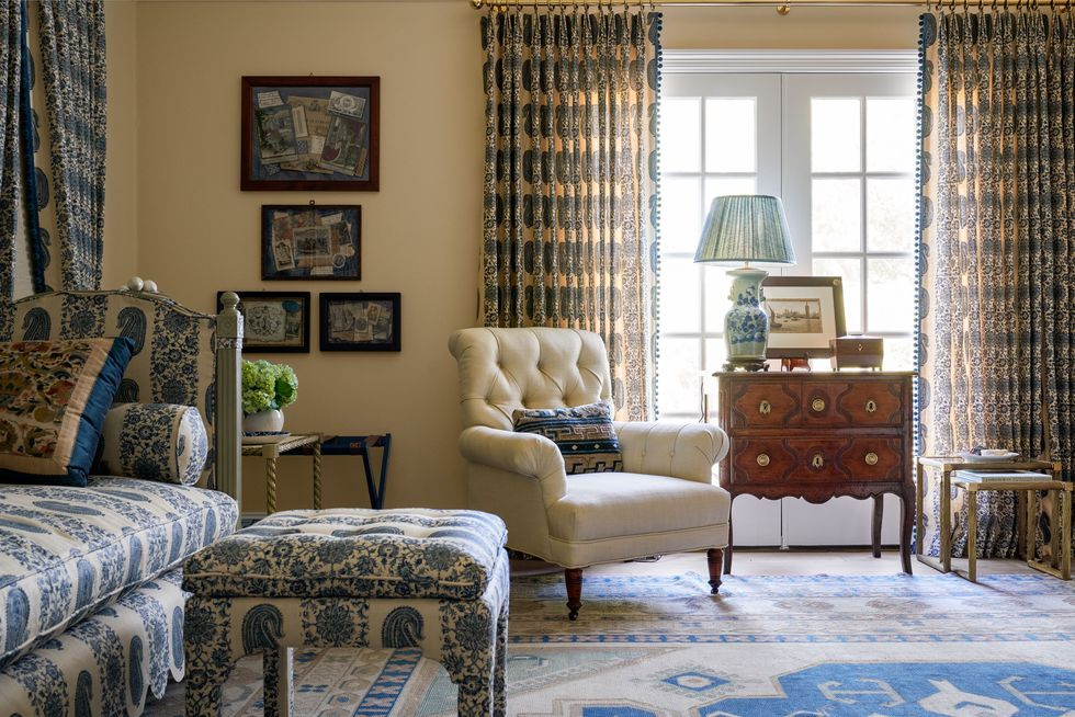 A French Blue and White Bedroom - Petite Haus
