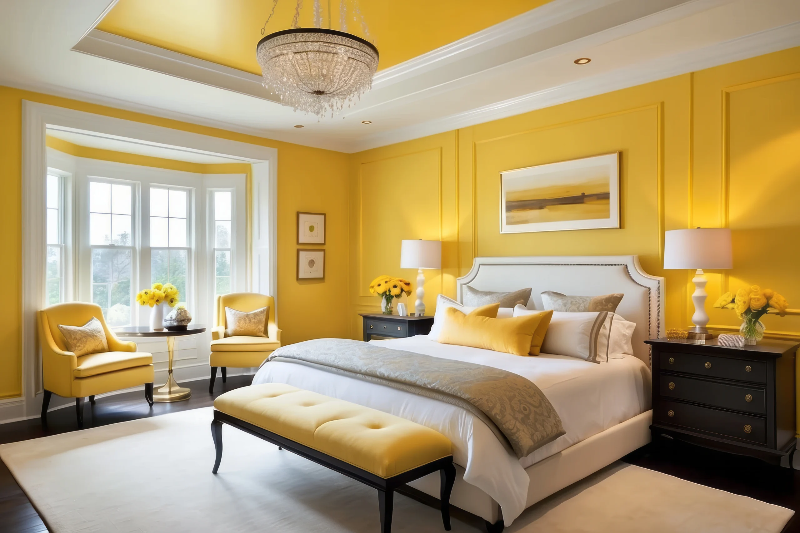 Asense | Modern Yellow Bedroom Designs That Combine Style and Comfort