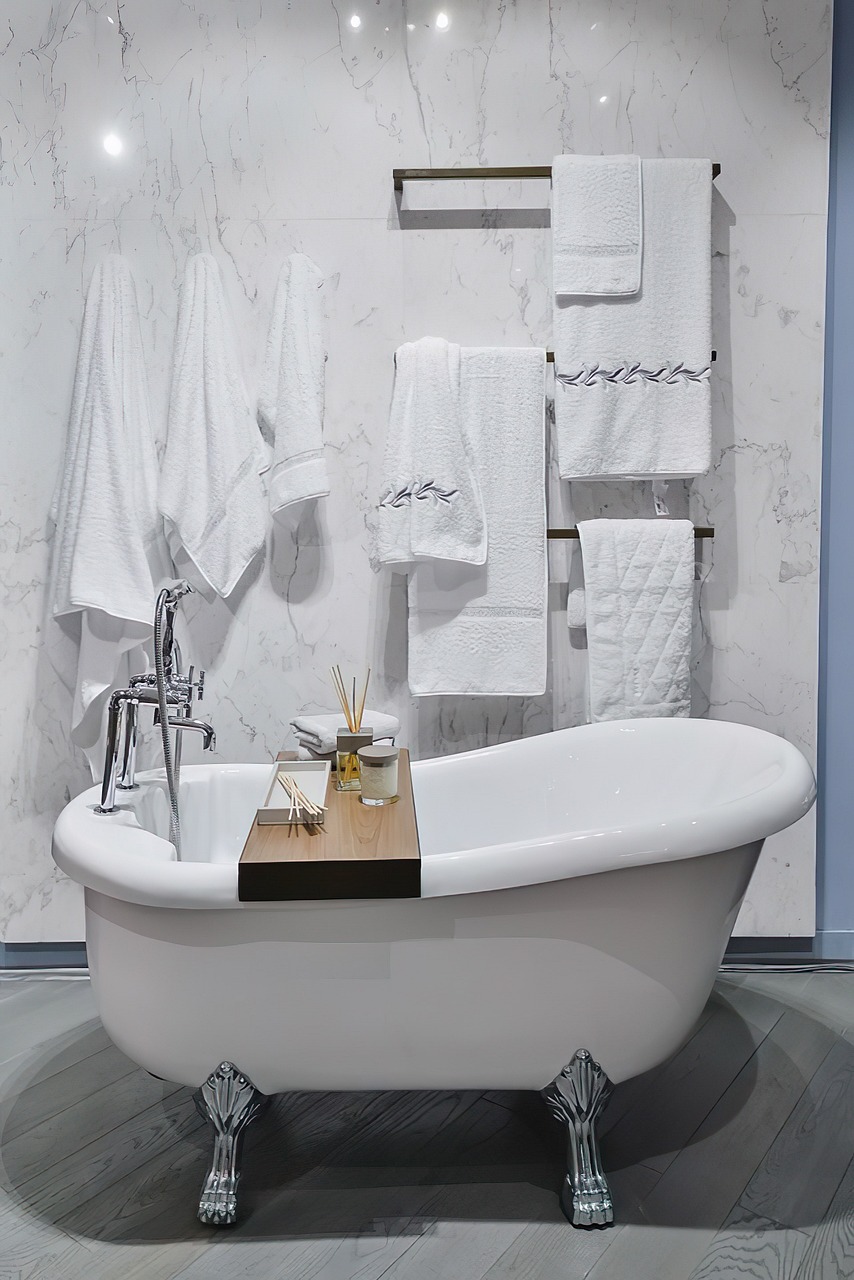 bathroom, bath, bathtub, shower, house, nature, tub, home, spa, interior, tile, sink, faucet, wash, apartment, hygiene, towels, water, luxury, room, gray home, gray house, gray room, gray bathroom, gr