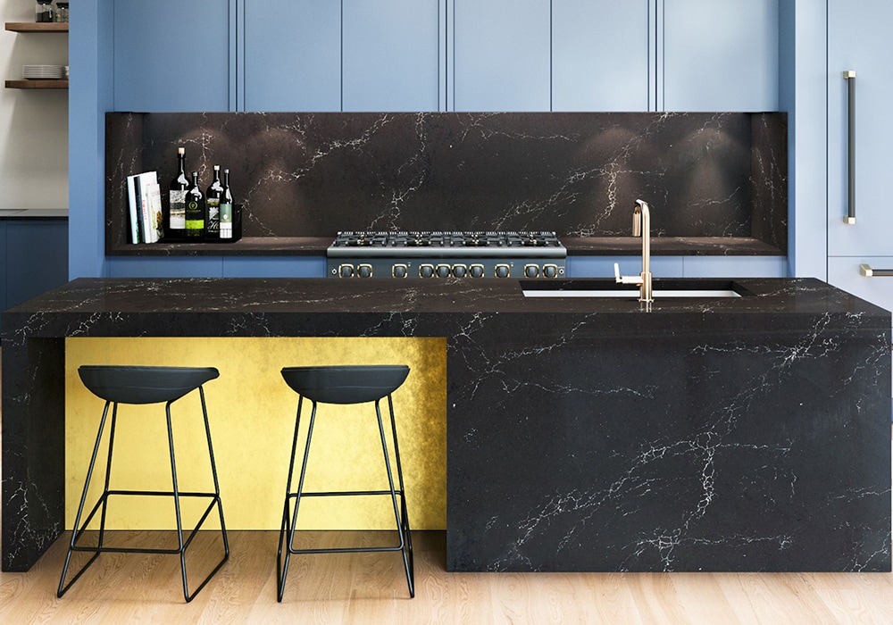 Black Quartz Countertops: New Obsession Unlocked | Marble Systems