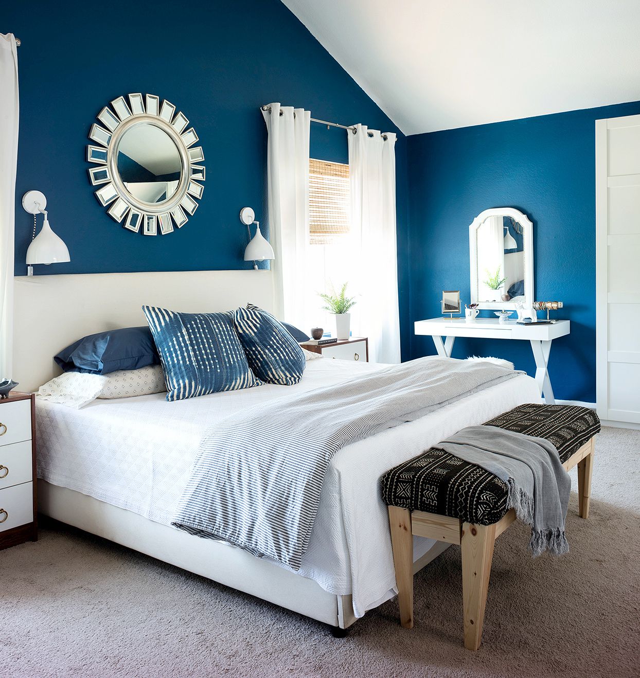 Blue Bedroom Ideas from Light Blue to Deep Navy and In Between