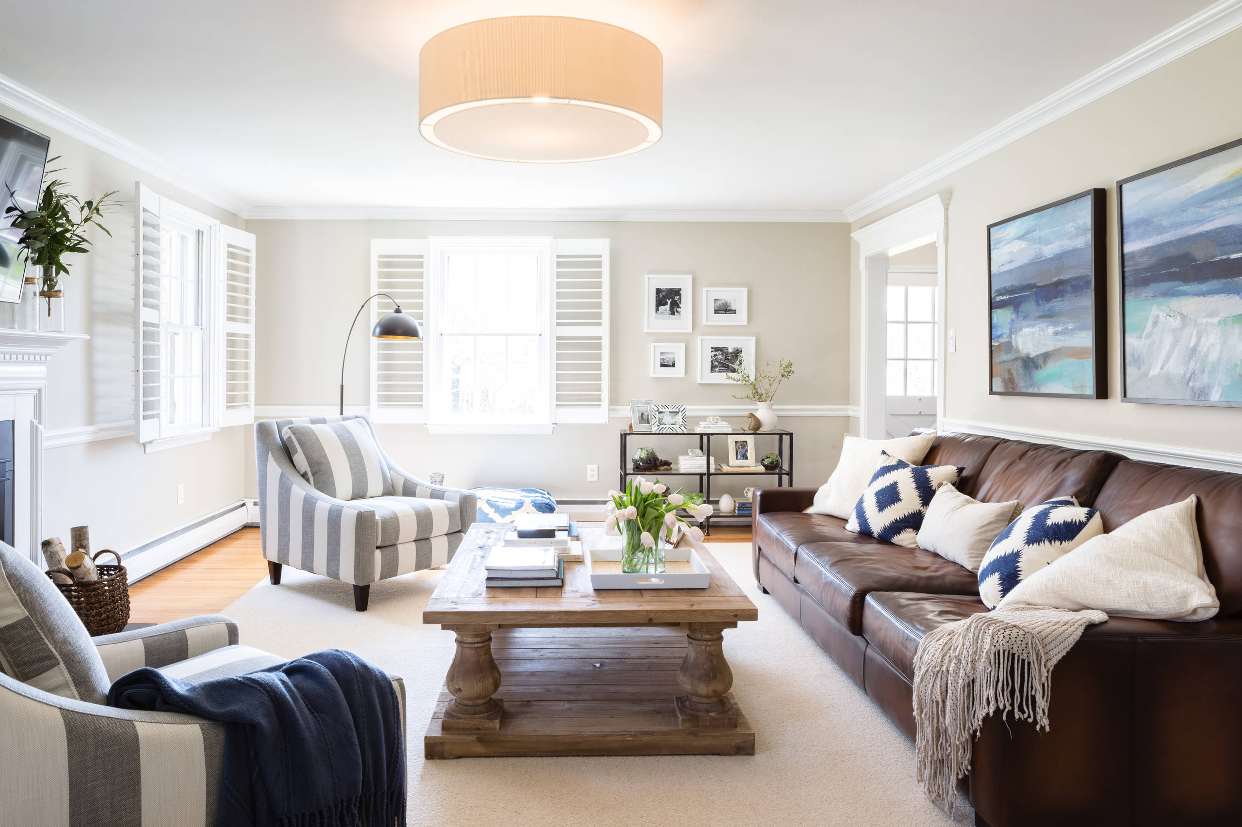 Brown Couch Gray Walls - Photos & Ideas | Houzz